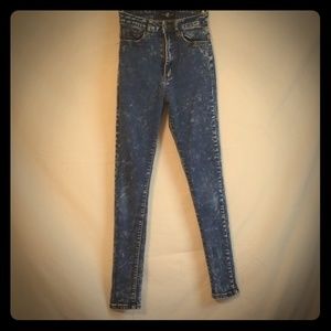 High rise skinny jeans